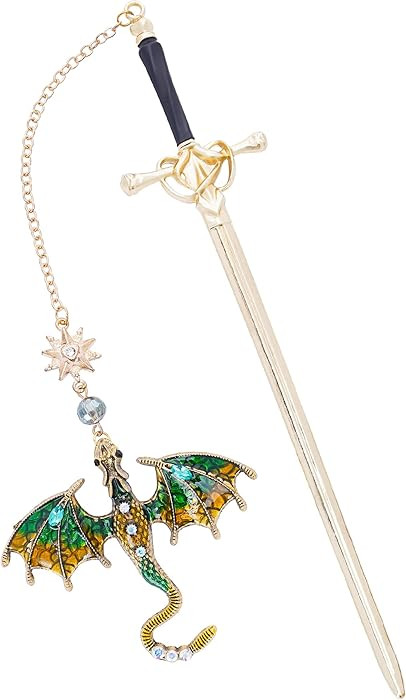 Fantasy Dragon Sward Bookmark - Cool Fourth Wing Page Marker Unique Personalized Tassel Metal Pen... | Amazon (US)