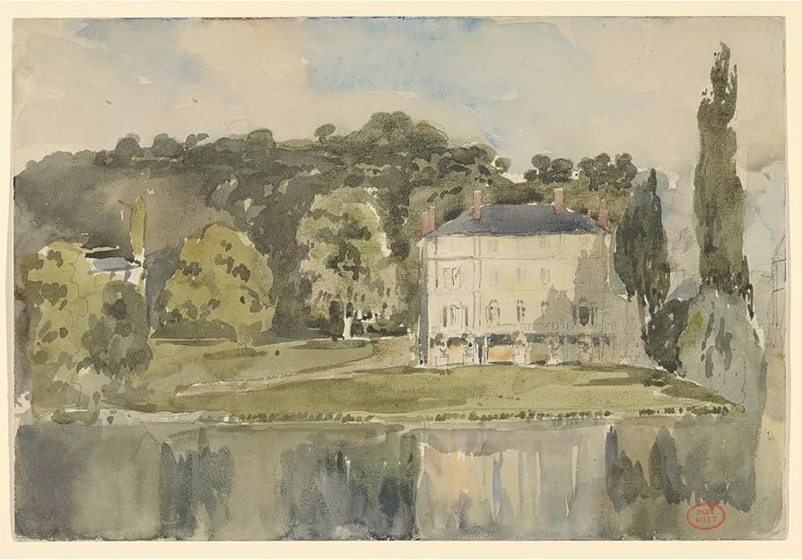 ArtDirect View of the Château at Folembray (ca. 1831) Unframed Art Print Giclee Poster by Paul H... | Amazon (US)