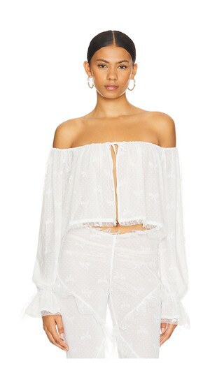 Clares Top in Ivory | Revolve Clothing (Global)