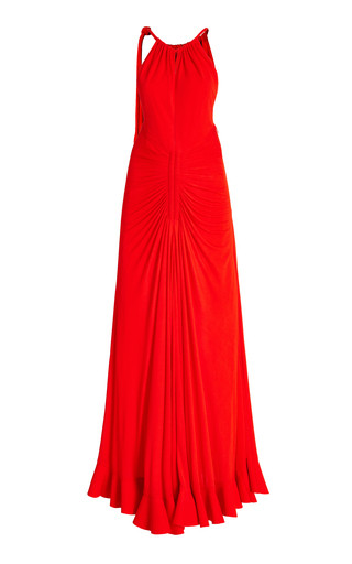Ruch-Detailed Crepe Jersey Maxi Dress | Moda Operandi (Global)