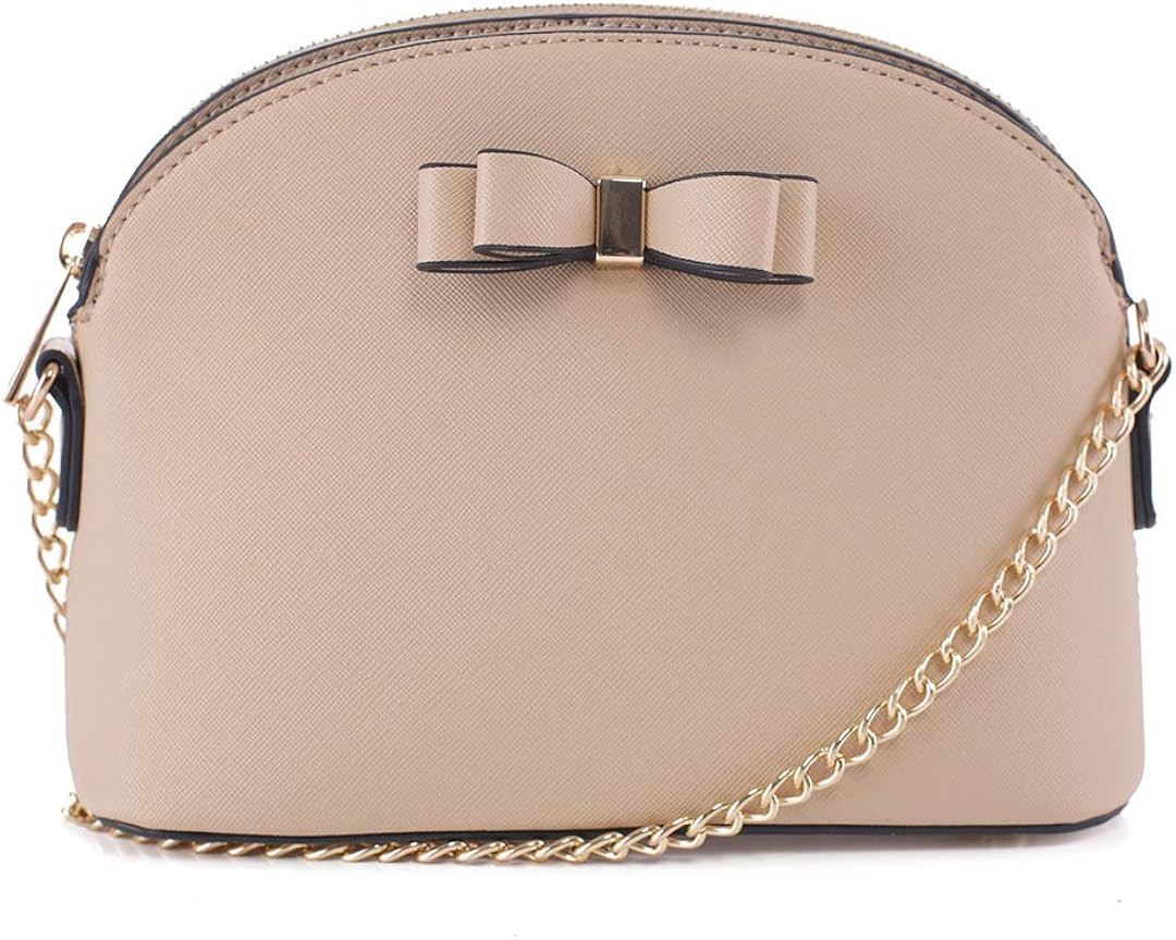 EMPERIA Small Cute Faux Leather Dome Series Crossbody Bags Shoulder Bag Purse Handbags for Women | Amazon (US)