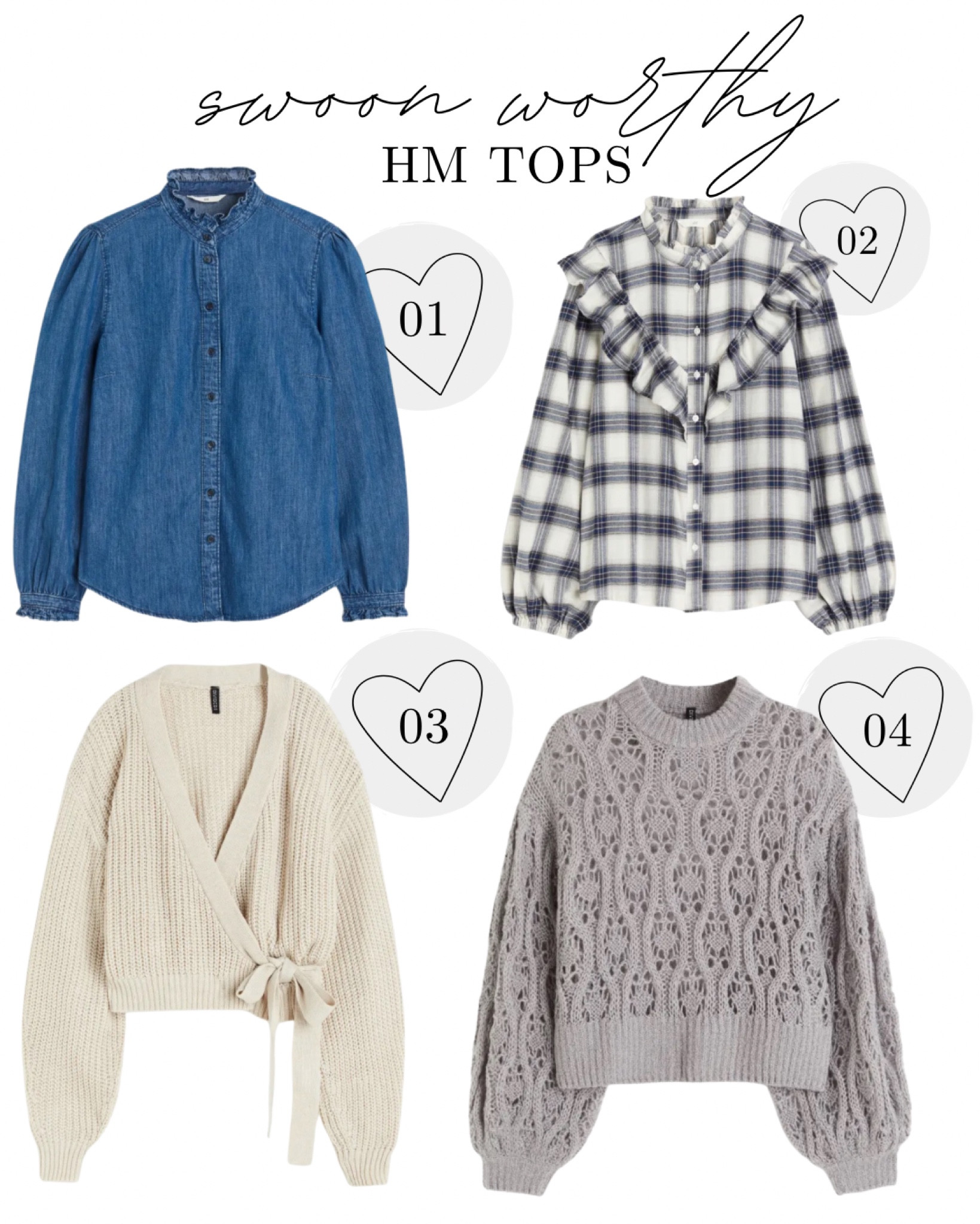 These tops all stuck out to me as fabulous - H&M sometimes crushes it!!!

#LTKunder50 #LTKworkwear #LTKsalealert