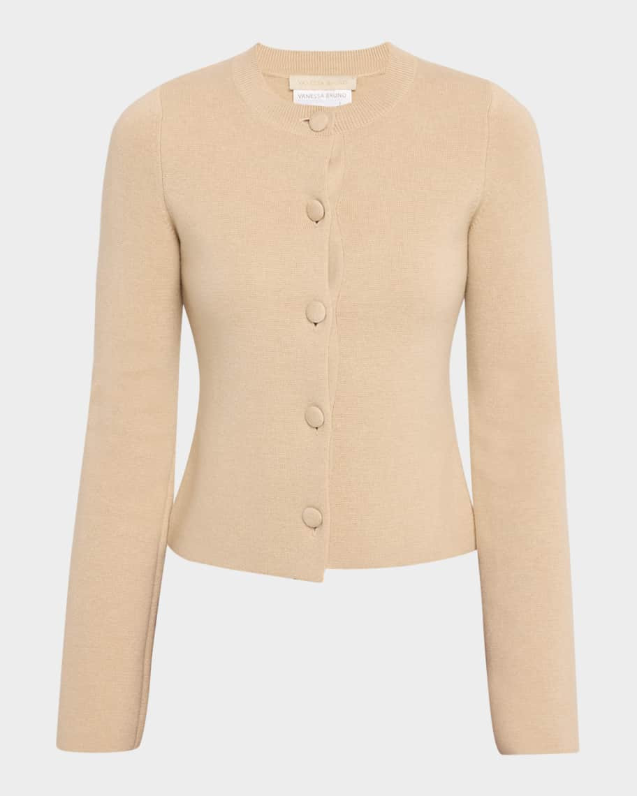 Firmin Crewneck Button-Down Cardigan | Neiman Marcus
