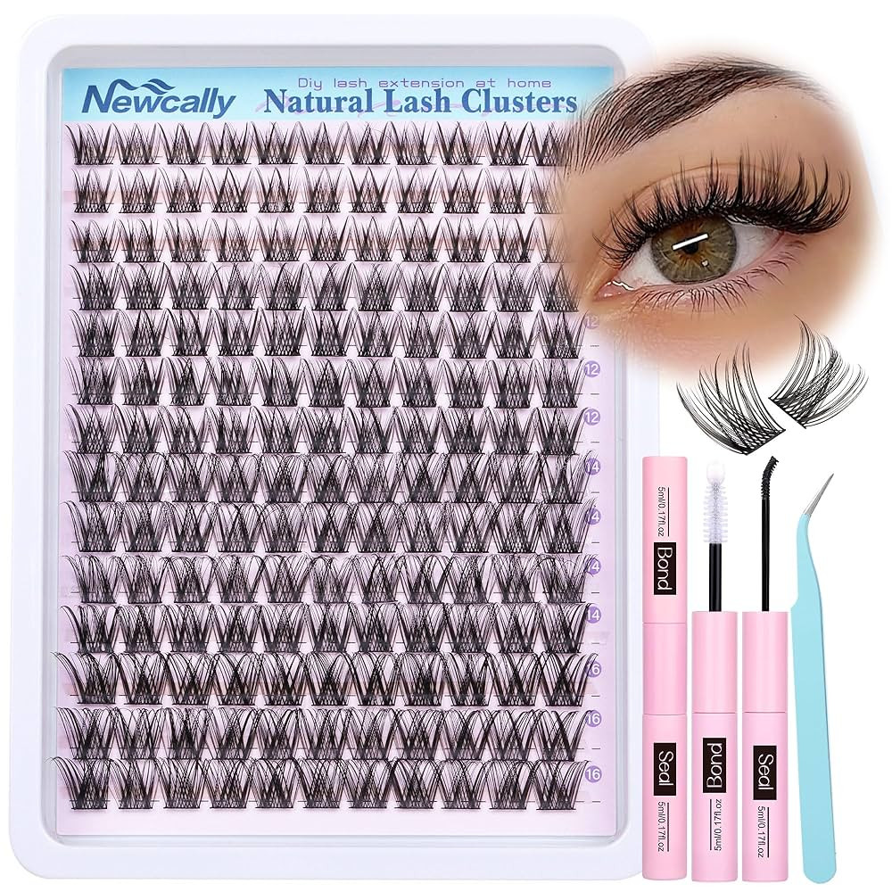 Lash Clusters Kit Wispy Natural Cluster Eyelash Extension Kit DIY Lash Extension Kit C-curly 10-1... | Amazon (US)