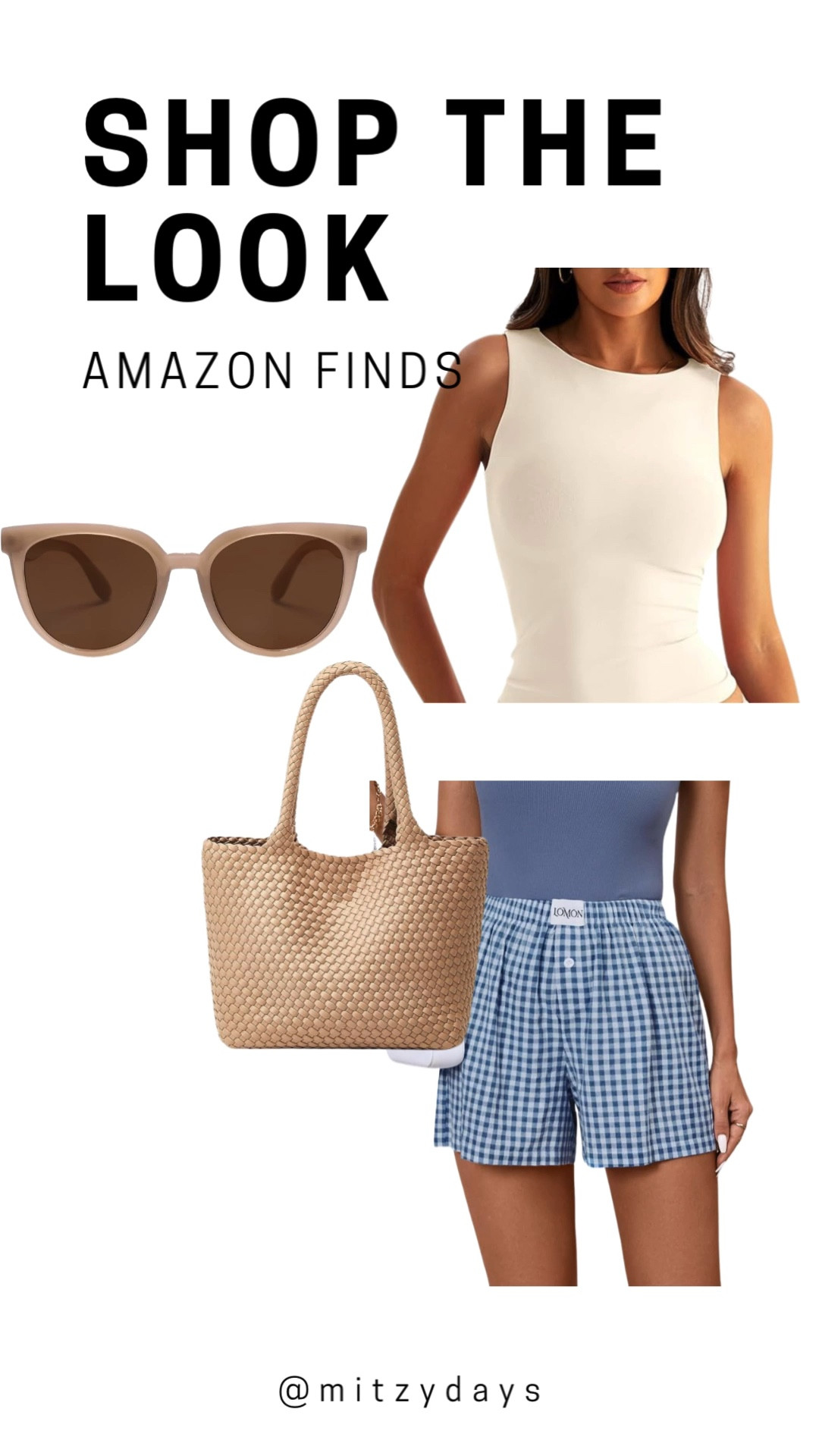Summer look from Amazon ! 

Summer style | boxer shorts | shorts | sunglasses | handbag | Amazon prime 

#LTKFindsUnder50 #LTKSummerSales #LTKSaleAlert