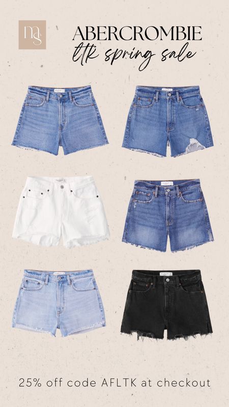 Abercrombie spring sale, denim shorts 

#LTKcurves #LTKSale #LTKSeasonal