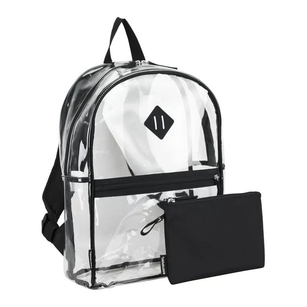 Eastsport Unisex Childrends Clear Backpack with Pencil Case 2-Piece Set Black - Walmart.com | Walmart (US)