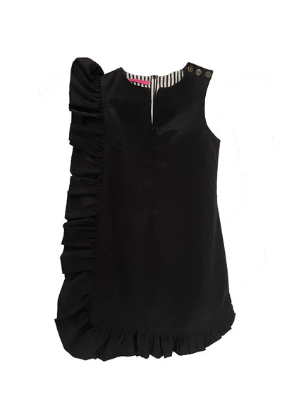 Anniversary Ruffle Mini Dress - Black Faille | Shop BURU