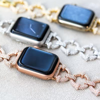 Crystal Pavé Link Band for the Apple Watch | Goldenerre