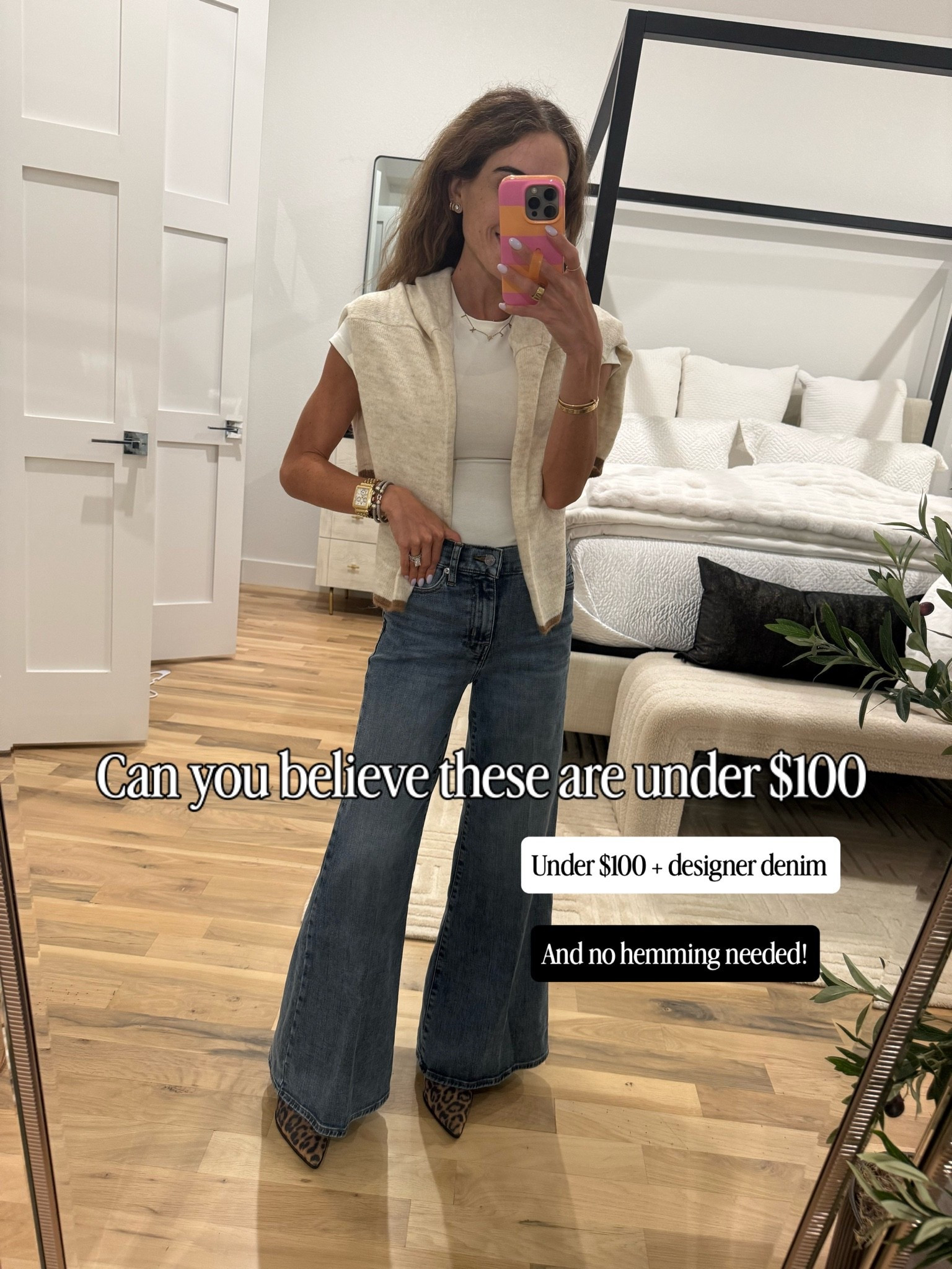 Don’t miss out of these frame jeans on sale for under $100!! Wearing size 24. Love the palazzo style

#LTKPetite #LTKSaleAlert #LTKOver40