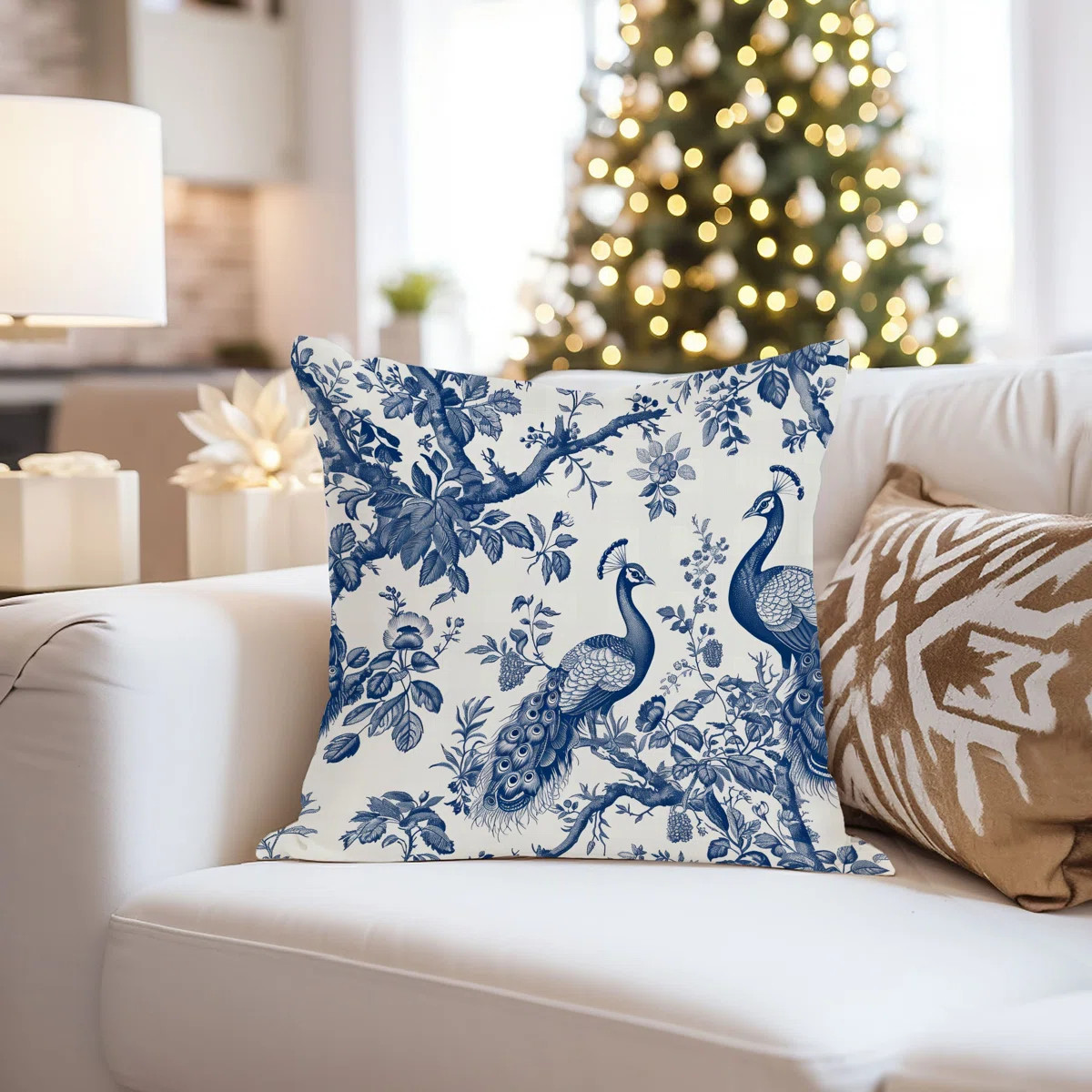 World and Countries Chinoiserie Pattern Peacock Birds III Asian | Wayfair North America