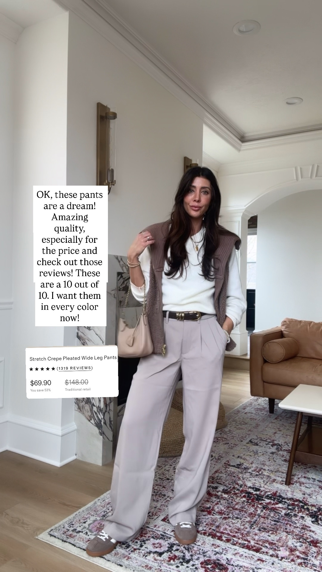 I have the size 2 in pants and size extra small in this sweater! 

#LTKSeasonal #LTKmomlife #LTKOver40