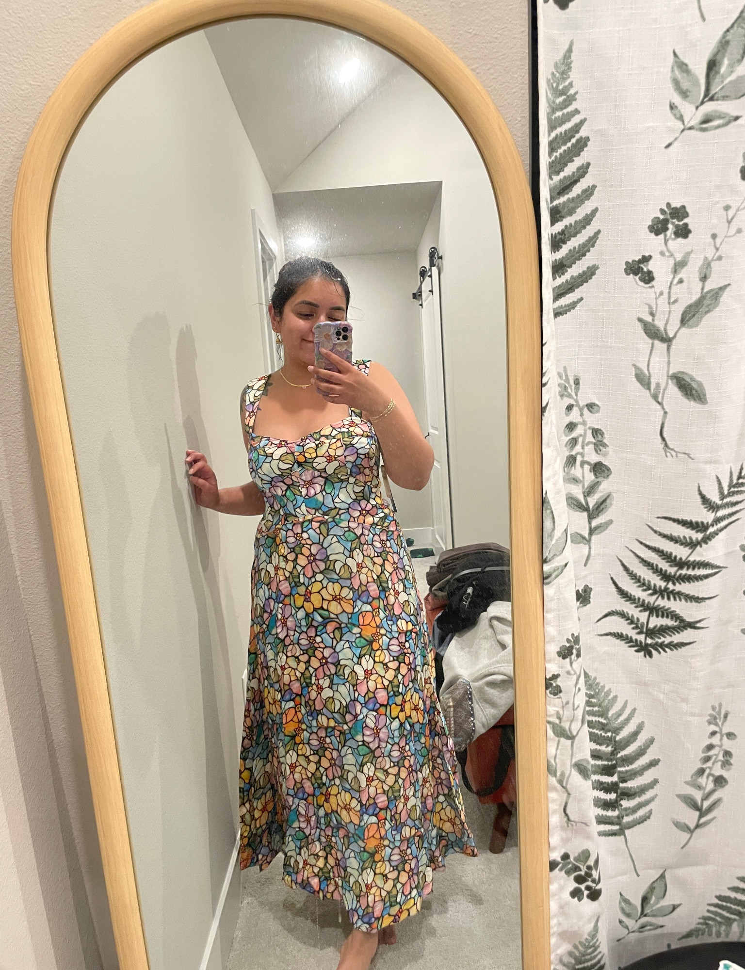 Love the colors of this dress from Anthropologie! Perfect as a wedding guest dress 

#LTKU #LTKwedding