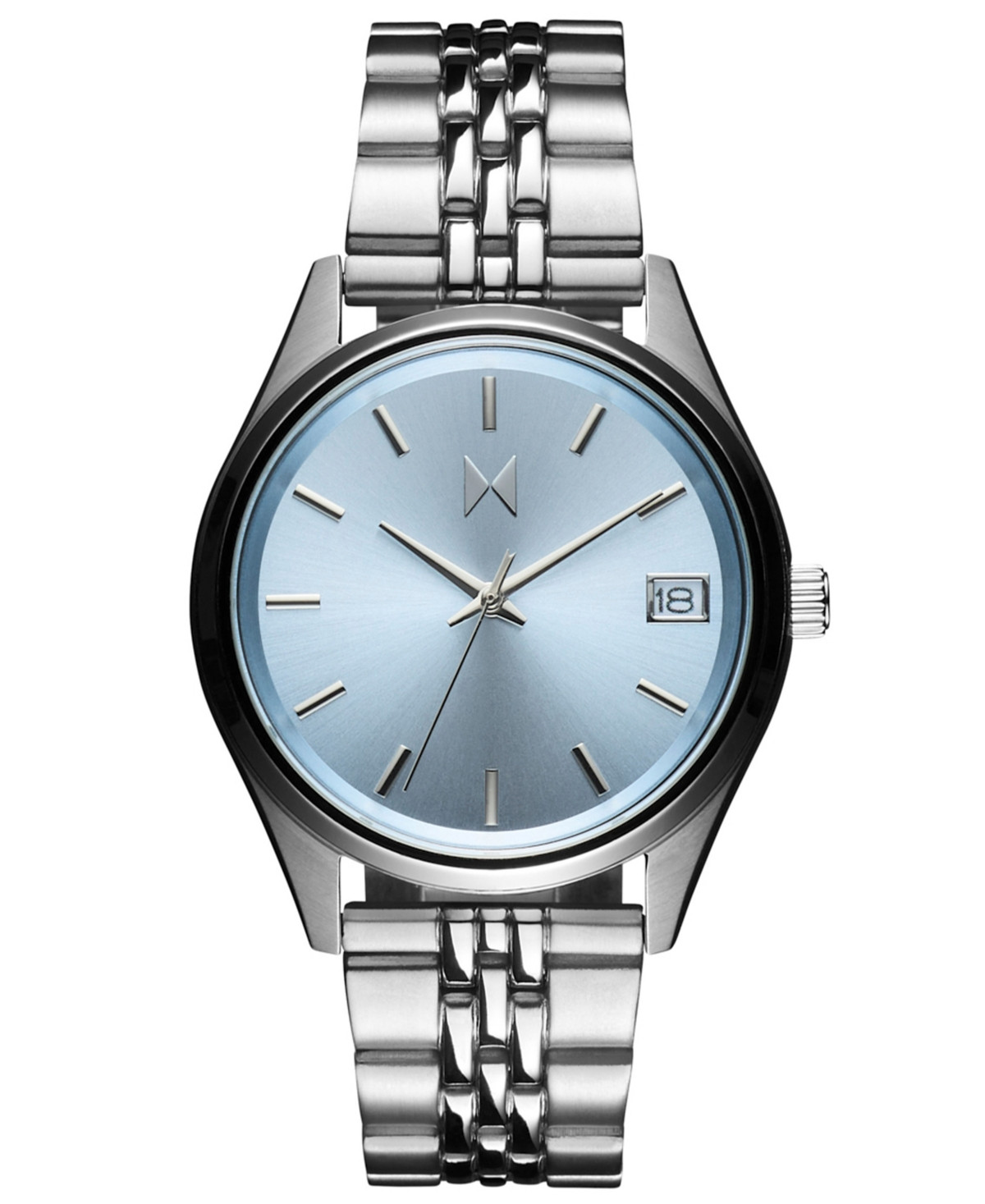 Mvmt Women's Rise Boyfriend Silver Stainless Steel Watch 36mm - Silver | Macy's