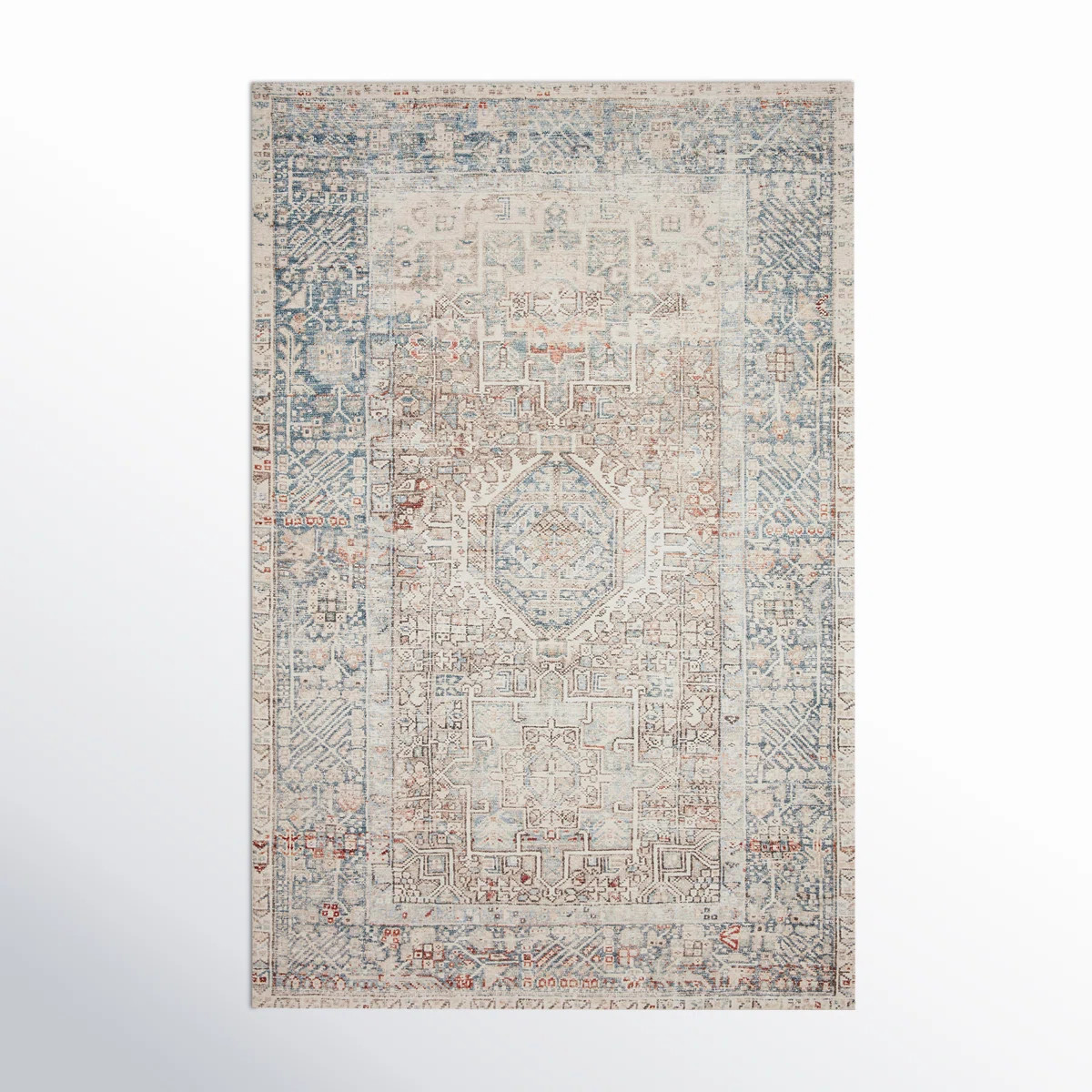 Chris Loves Julia x Loloi Jules Oriental Natural/Ocean Area Rug | Wayfair North America