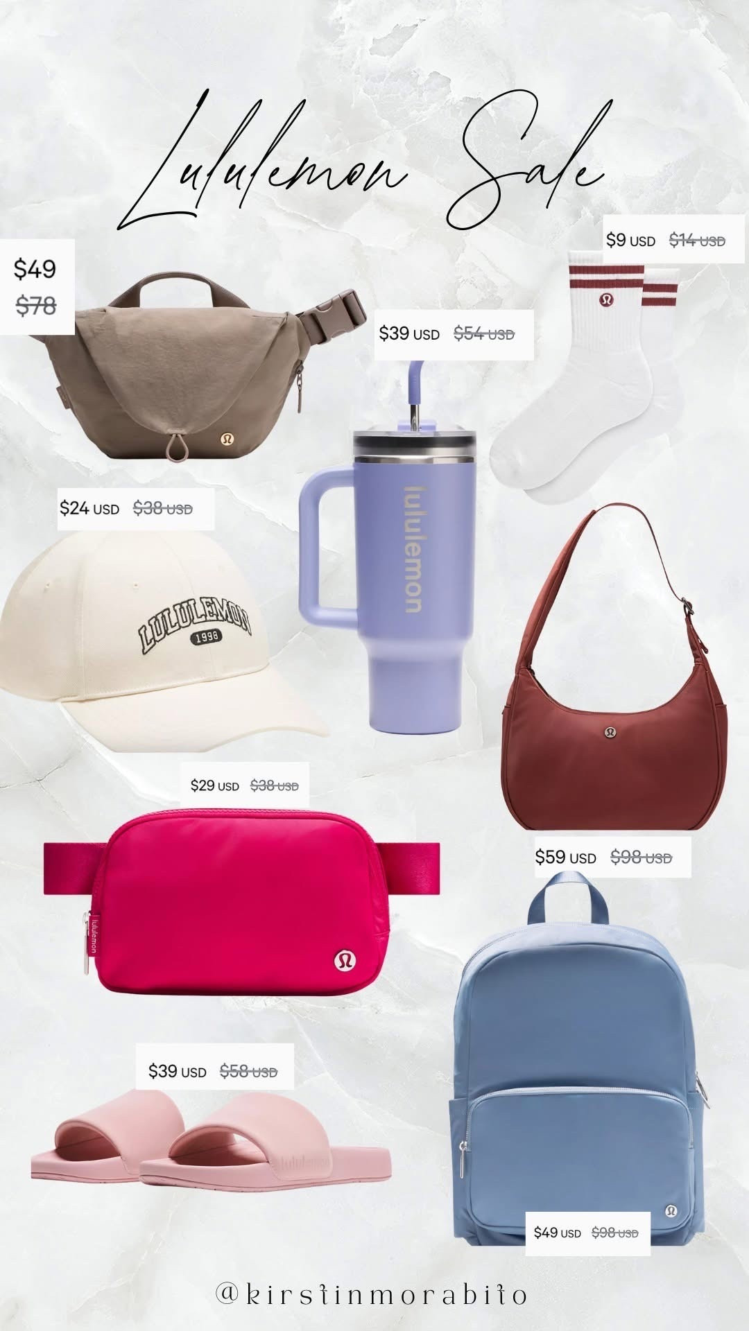 Crazy deals at Lululemon! Stock up on christmas gifts for all the girls in your life with these low price Lululemon bags, hats, cups and more! Especially those teen girls - you know they love their Lulu!



#LTKGiftGuide #LTKCyberWeek #LTKSaleAlert