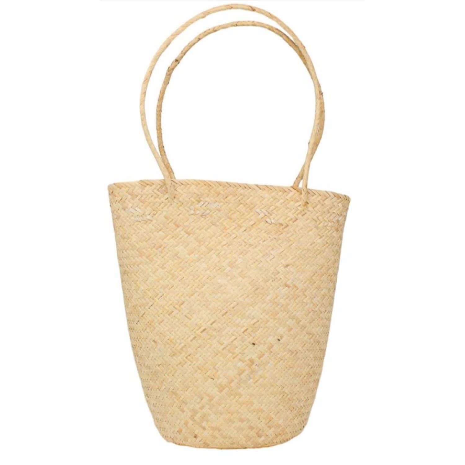 Charlotte Straw Tote - Round | Wolf and Badger (Global excl. US)