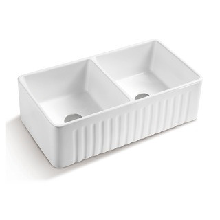 845X455X255mm Butler Farmhouse Fireclay Kitchen Laundry Sink Ceramic Ren2270 | MyDeal - AU