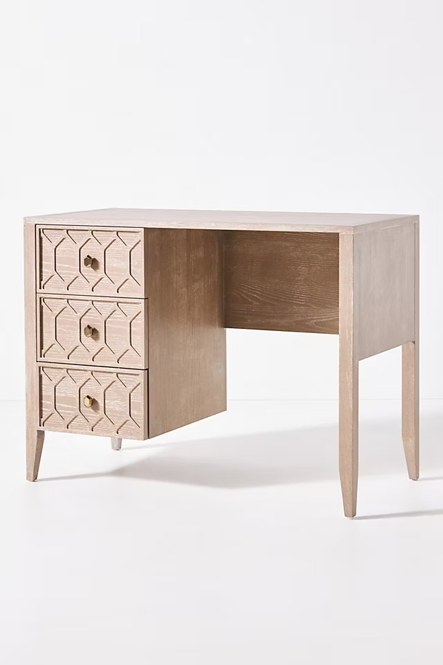 Textured Trellis Desk | Anthropologie (US)