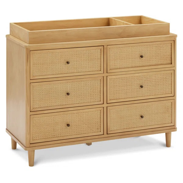 Marin with Cane 6 Drawer Dresser | Wayfair North America