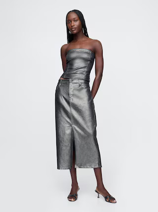Foil Midi Skirt | Gap (US)