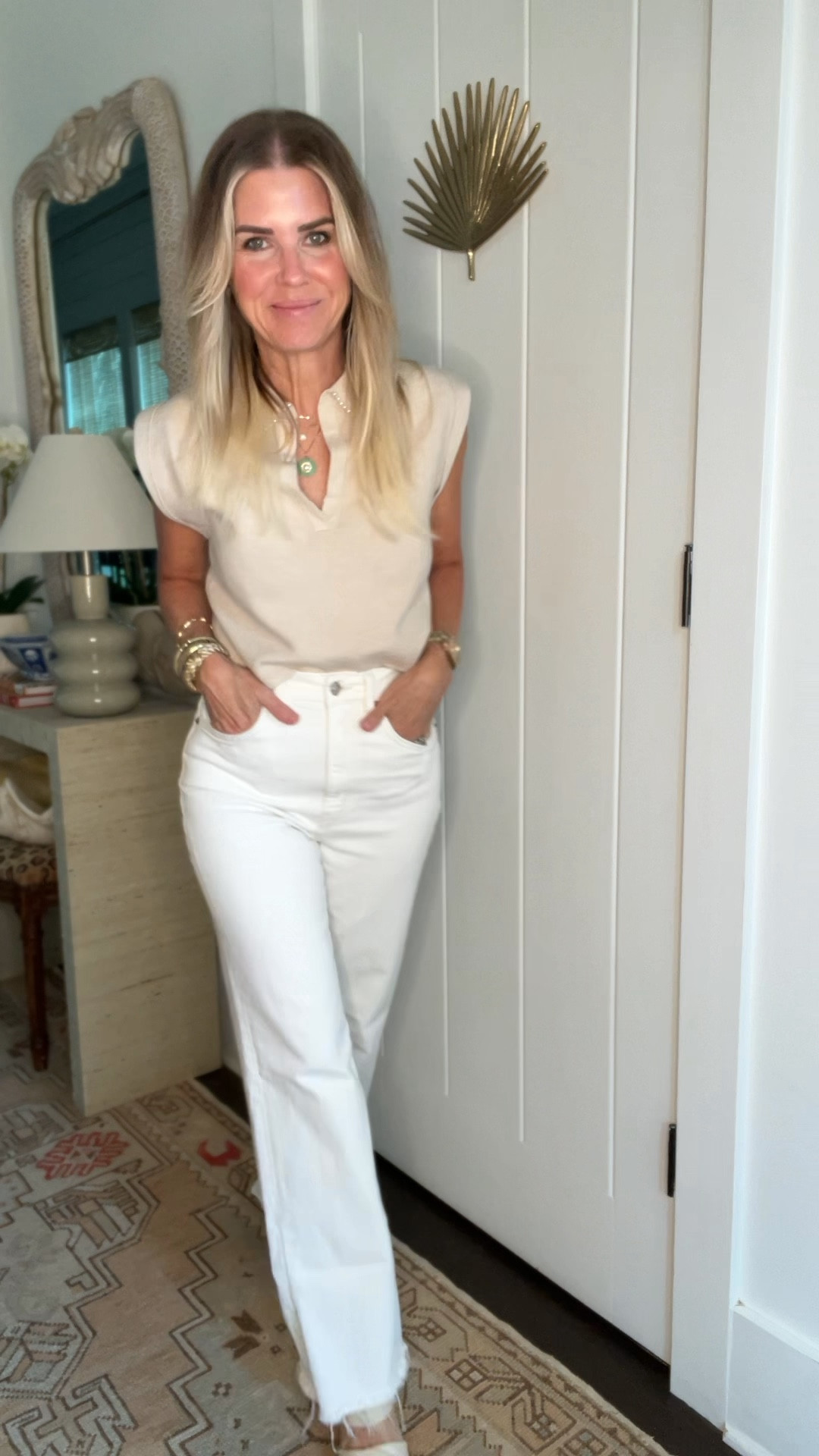$63 Cream jeans… yes please!!

#lovesaneutral

#LTKStyleTip #LTKOver40 #LTKSaleAlert