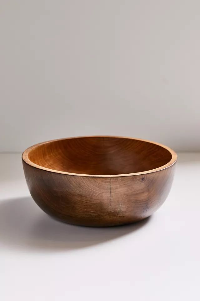 Teak Wood Serving Bowl | Urban Outfitters (US and RoW)