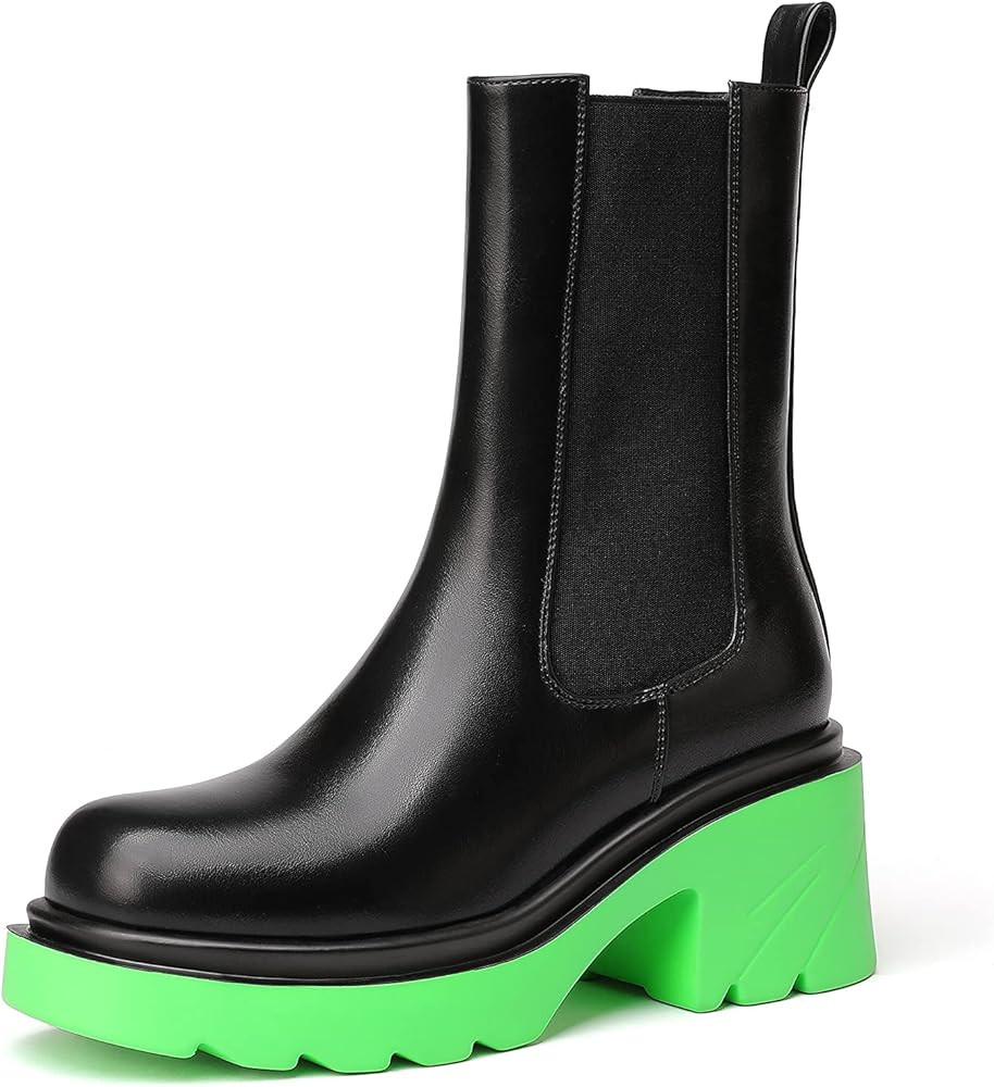 vivianly Women's Round Toe Low Heel Ankle Boots Lace Up Combat Military Boot Side Zipper Short Booti | Amazon (US)