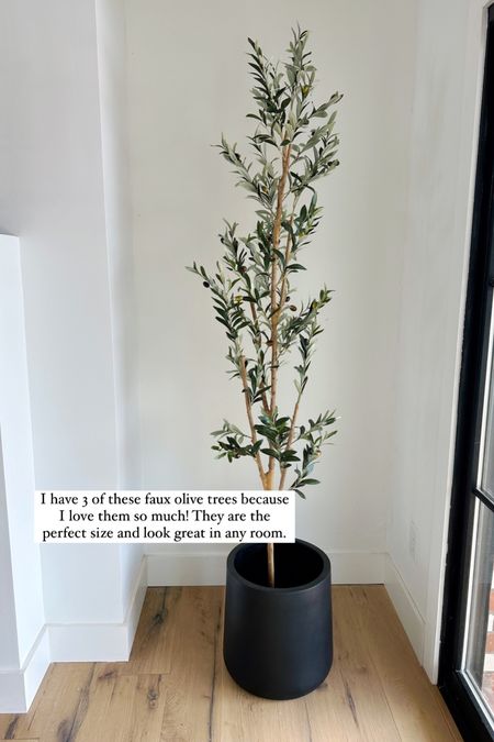 This faux olive tree is a great buy and the size is perfect for any space  

#LTKhome #LTKfamily