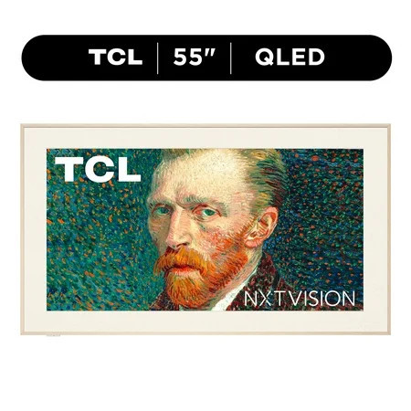 TCL 55" Class NXTVISION TV 4K QLED Smart TV with Google TV and Flush Wall Mount (NEW 2024), Art TV, Matte Anti-Glare Screen, 144Hz - 55A300W | Walmart (US)