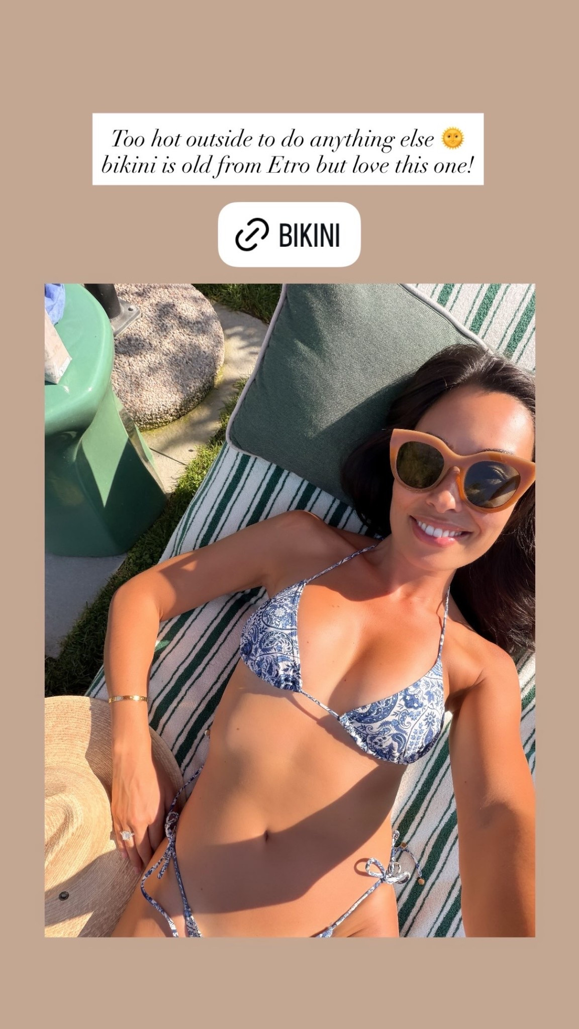 Eres bikini - similar below! Blue paisley swimsuit.

#LTKootd #LTKSwim #LTKdayinmylife