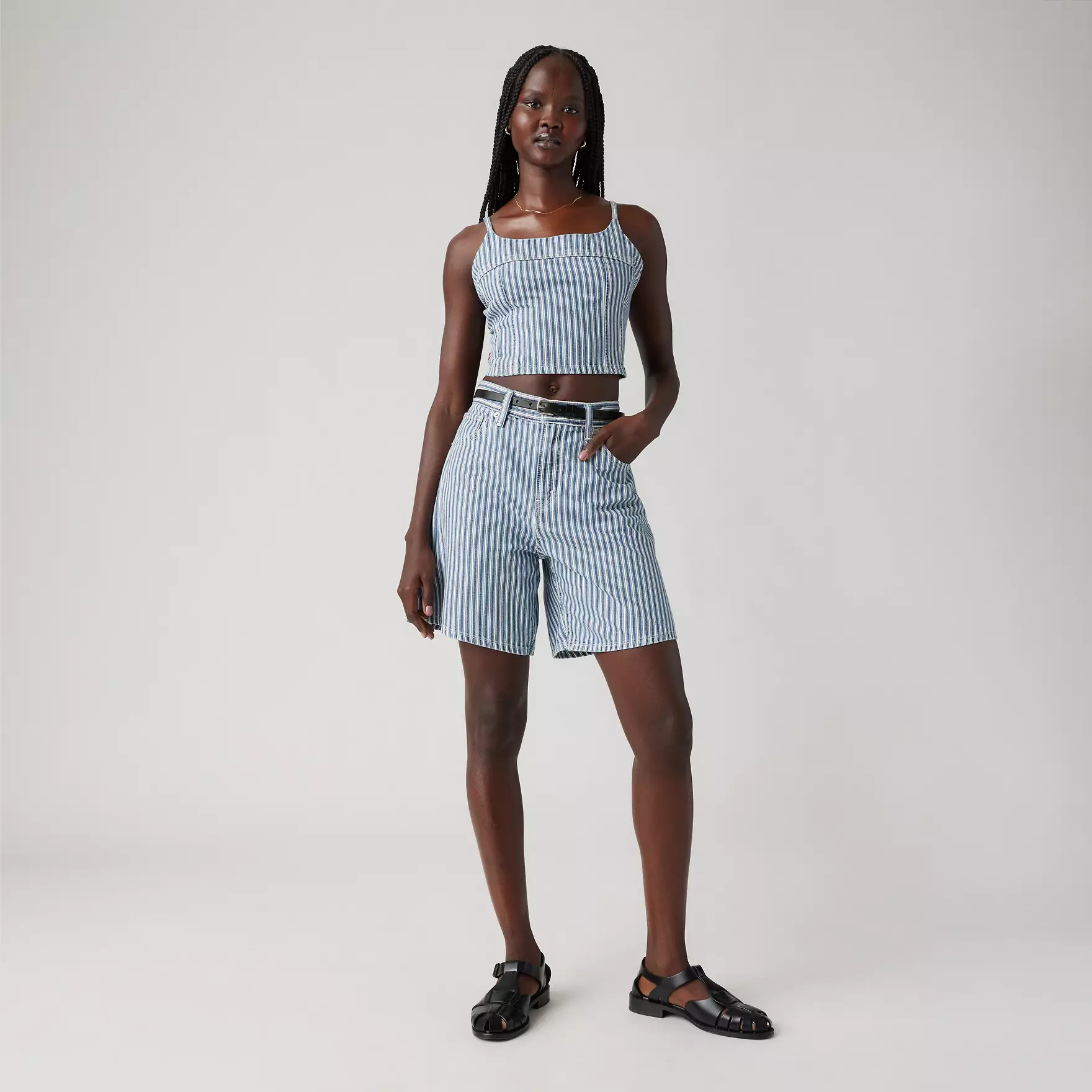 High Rise Baggy Women's Shorts - Blue | Levi's® US | Levi's US