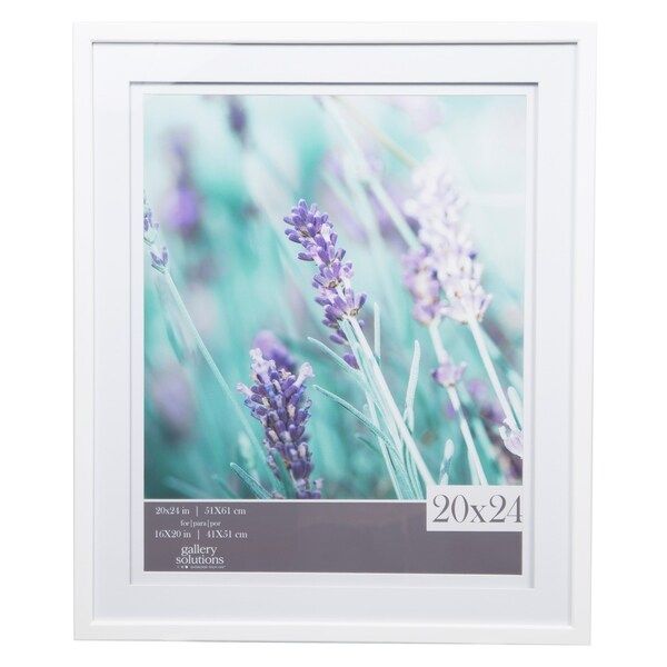 16x20 Gallery frame with Double Mat, white | Bed Bath & Beyond