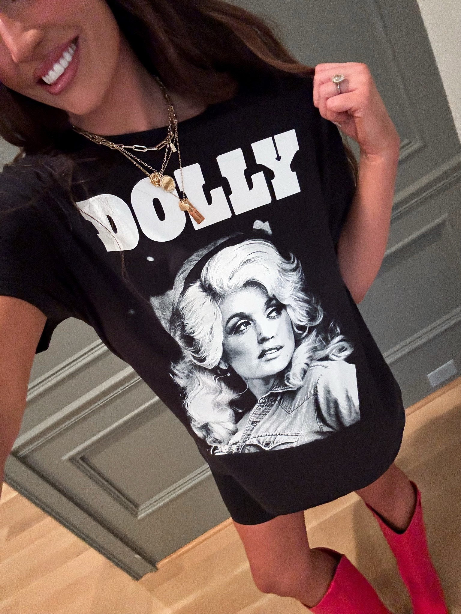 Graphic tee, Dolly tee, Nashville outfit, red cowboy boots

#LTKShoeCrush #LTKFindsUnder50 #LTKSaleAlert