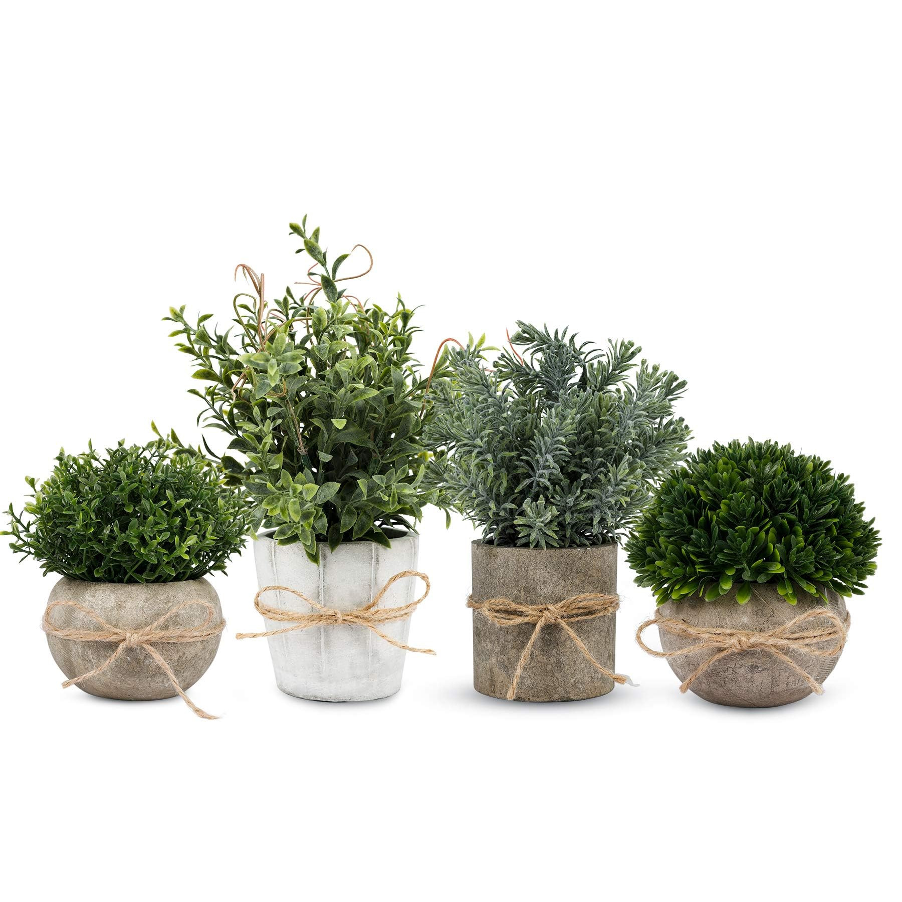 4 Pack Small Fake Plants, Artificial Plants Indoor for Home Decor, Small Faux Plants Indoor, Fake... | Amazon (US)