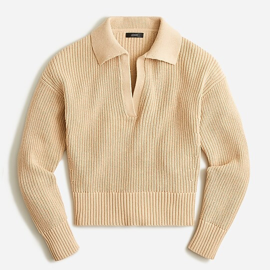 Collared cotton beach sweater | J. Crew US