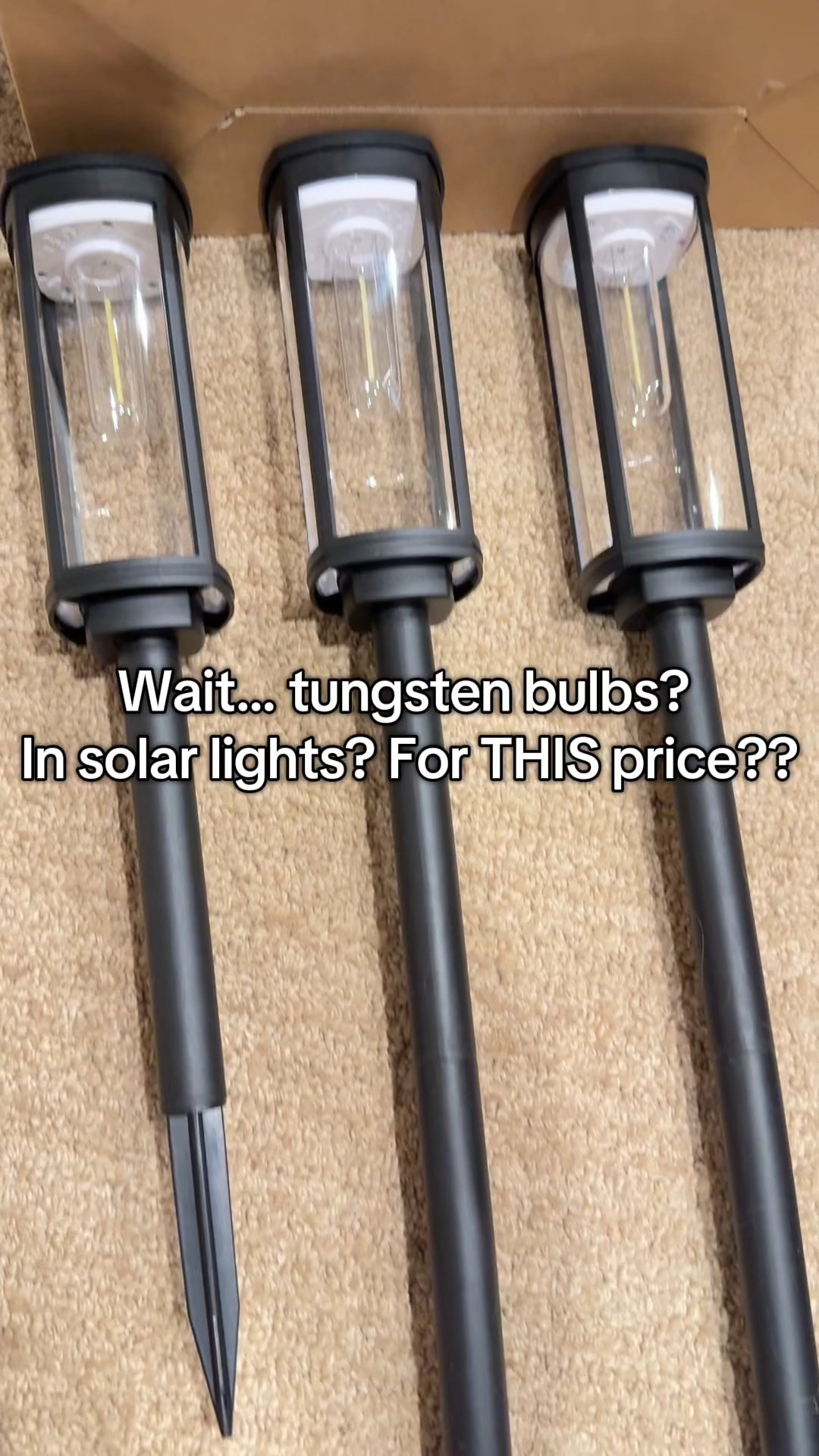 Tungsten bulbs usually cost a small fortune… but somehow these solar lights said “rich energy” on a ramen budget.💡🌙 Height adjustable, solar-powered, and shockingly good. #GlowUpOnABudget #SolarLightHack #solarpower #solarlights #BackyardGoals #TungstenVibes #LookForLess #tungstenbulbs 

#LTKFindsUnder100 #LTKHome
