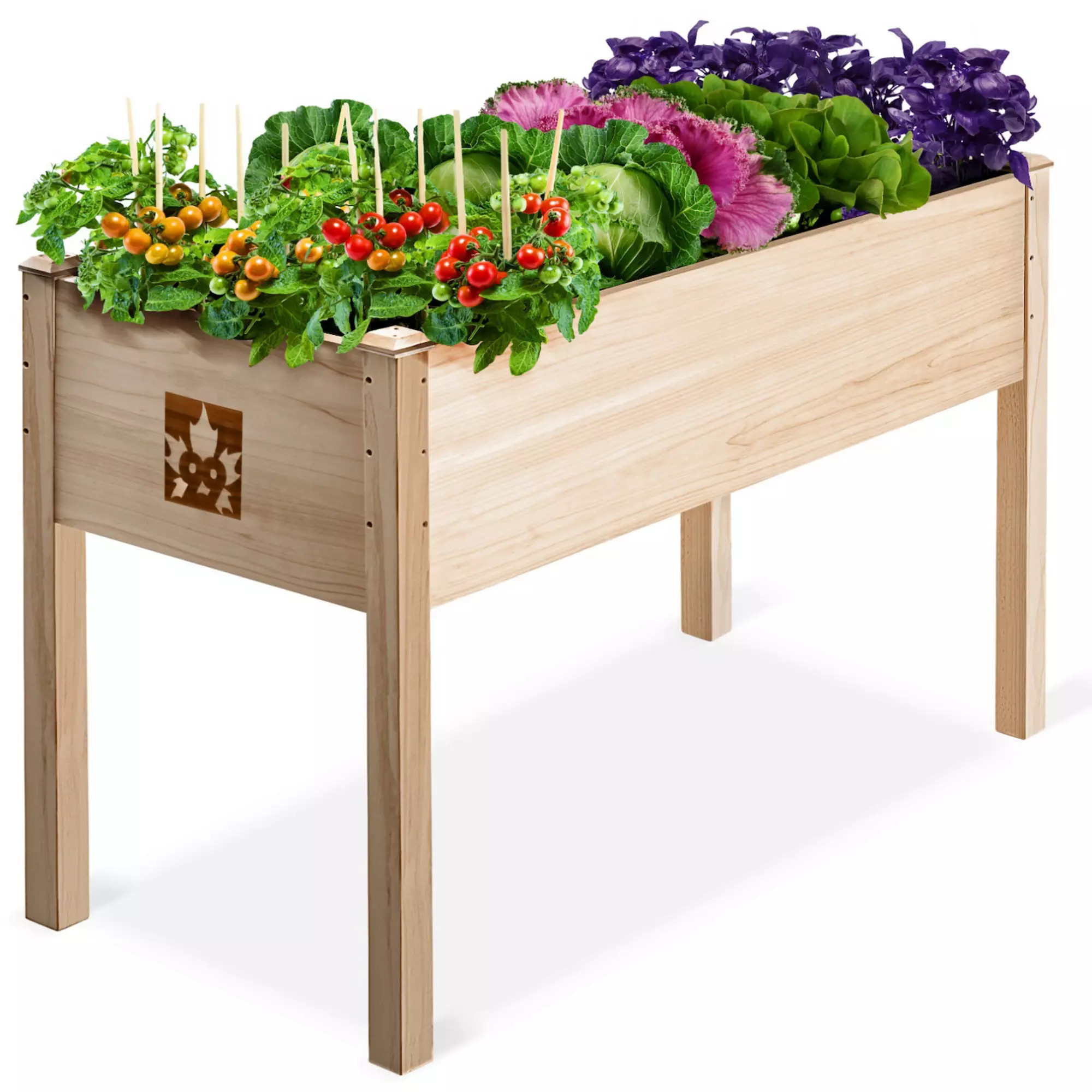 Raised Garden Bed - Elevated Wood Planter Box with Bed Liner and Legs - 200lb Capacity | Kohl's