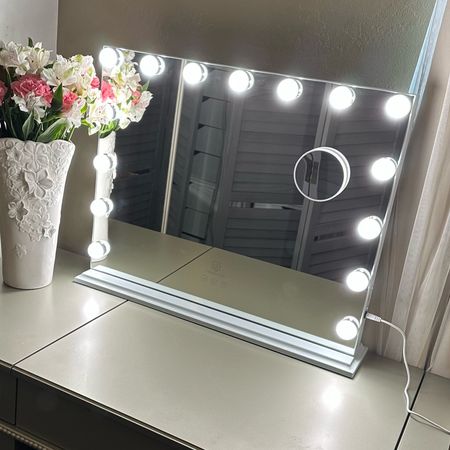 AD | @fenchilin_eu 

✨Hollywood Lighted Makeup Mirror with 15 Dimmable LED Bulbs for Dressing Room & Bedroom, Tabletop or Wall-Mounted✨

FENCHIIN has focused on providing customers with high-quality vanity makeup mirrors with LED light products since 2010.  I was looking for a lighted vanity mirror when I spotted this at @amazon and @walmart, and it didn’t disappoint me.  Thank you to my friends at @fenchilin_eu for sending this my way.  My makeup and skincare experience has never been better since using this mirror.  It makes applying makeup and skincare more exciting than ever! I love using the 3 colored lights to suit my needs and I love how I can adjust the brightness at an instant.  The 15 pieces LED bulbs is perfect for my vanity table top and you can hang this as well as there’s two holes ready at the back. 


#LTKbeauty #LTKCyberWeek #LTKhome