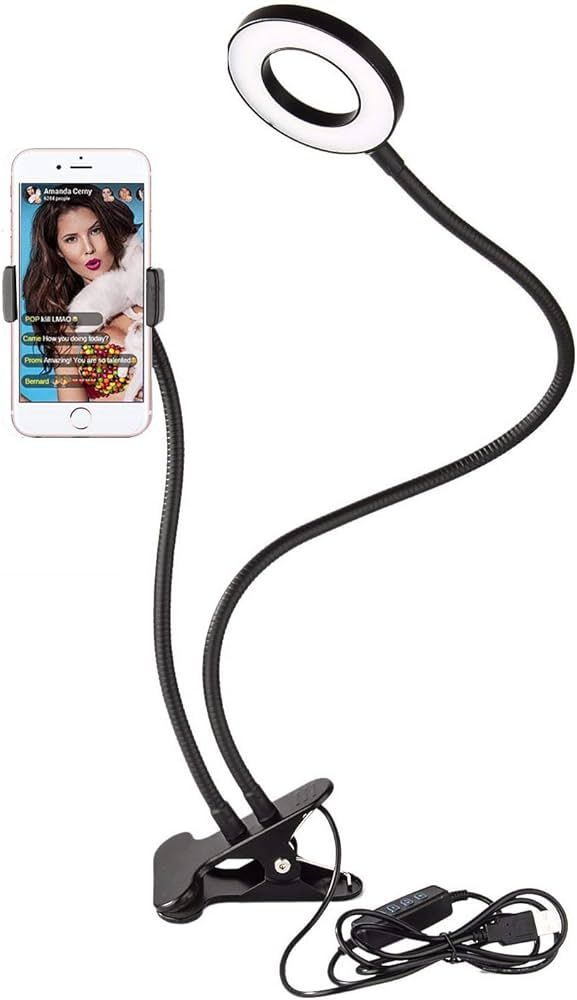 Sokani Selfie Ring Light with Cell Phone Holder and Stand Bracket for YouTube TIK Tok Tiktok Zoom... | Amazon (US)