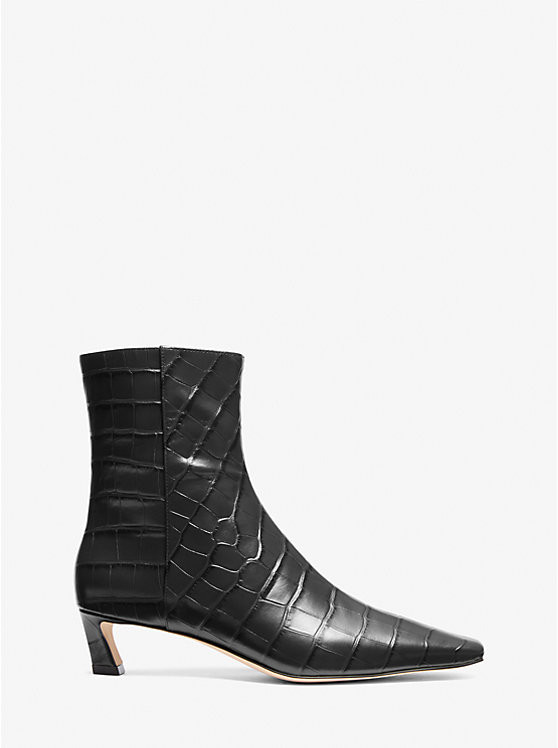 Cosmo Crocodile Embossed Leather Boot | Michael Kors (UK)