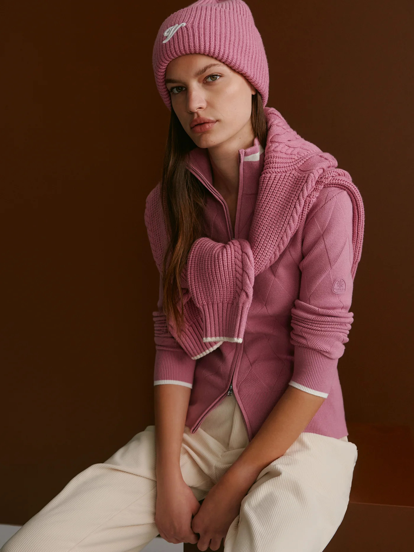 Barthe Zip-Through Knit Jacket | Varley US