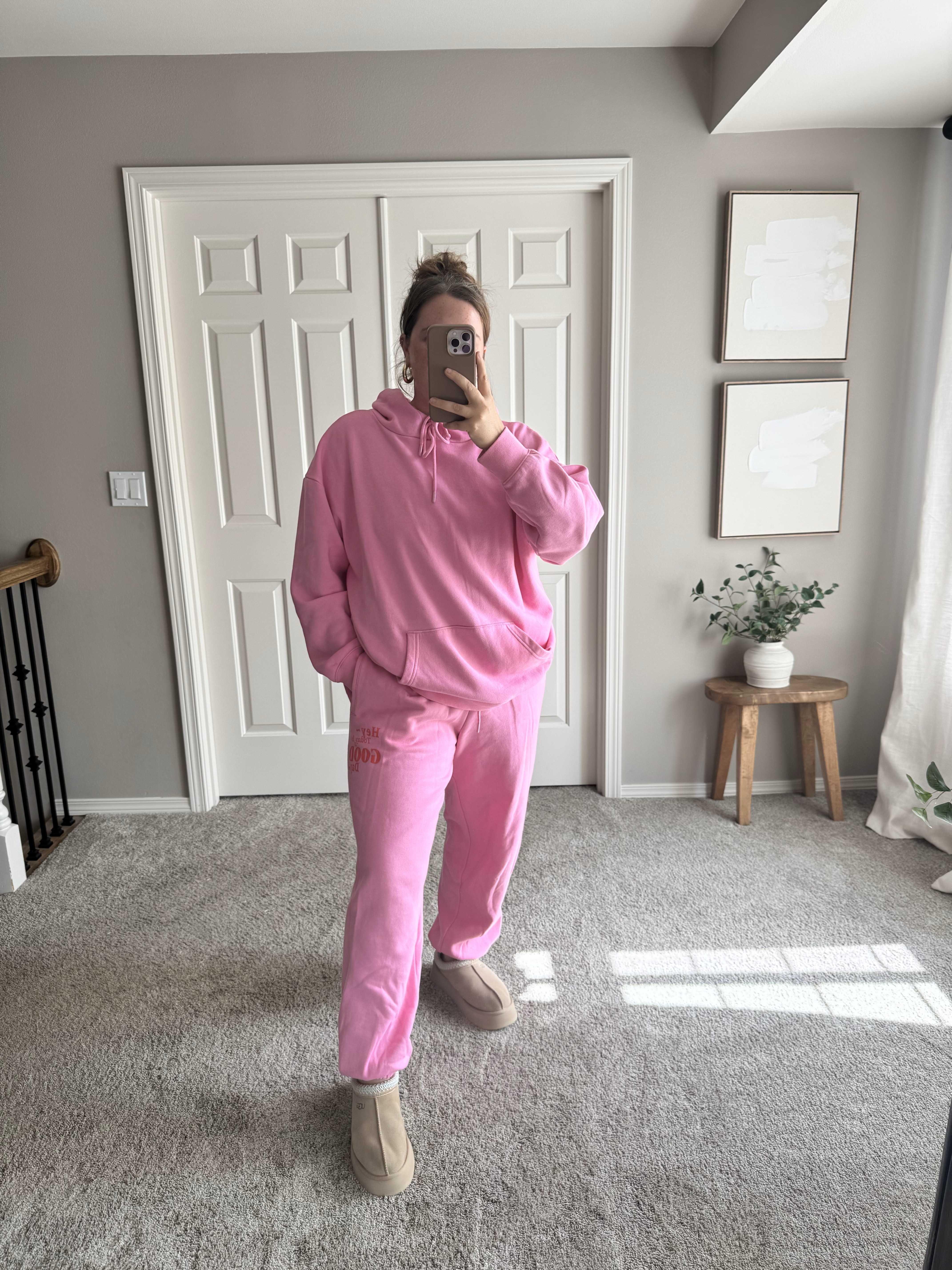 $50 Mayfair Look for Less matching set!  🩷 Sized up to an XL for a perfect oversized fit.

Size 12 | Large | 5'4"  

 #LTKMidsize #LTKFindsUnder50 #LTKFindsUnder100