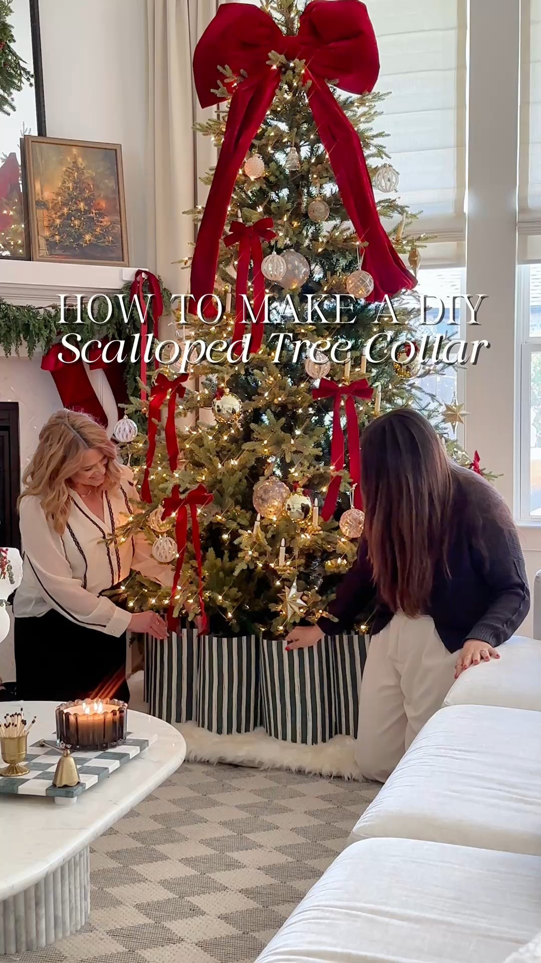 DIY scalloped tree collar!! 😍 supplies and decor linked here 🎄

#LTKHome #LTKHoliday #LTKSeasonal