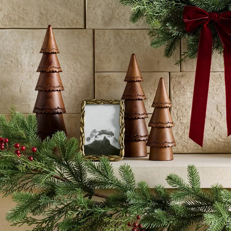 Small Carved Wood Christmas Tree - Threshold™ designed with Studio McGee | Target