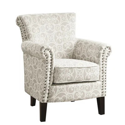 Club Chair, Wood Finish, High Foam Cushion, 30.12"w X 35.11"h Tight Back Armchair, 56%rayon 44% Fabric, 31"d | Wayfair North America