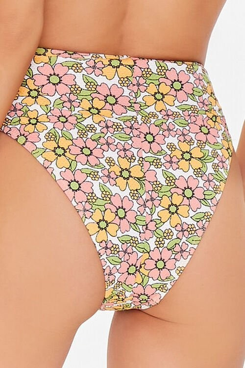Floral High-Rise Bikini Bottoms | Forever 21 (US)