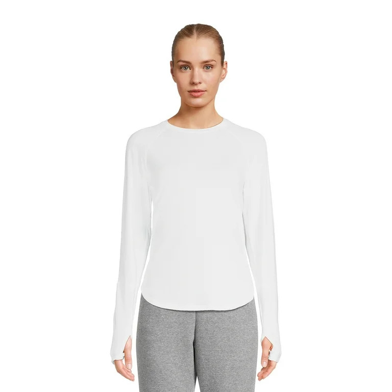 Avia Women’s Performance Tee with Long Sleeves, Sizes XS-3XL - Walmart.com | Walmart (US)