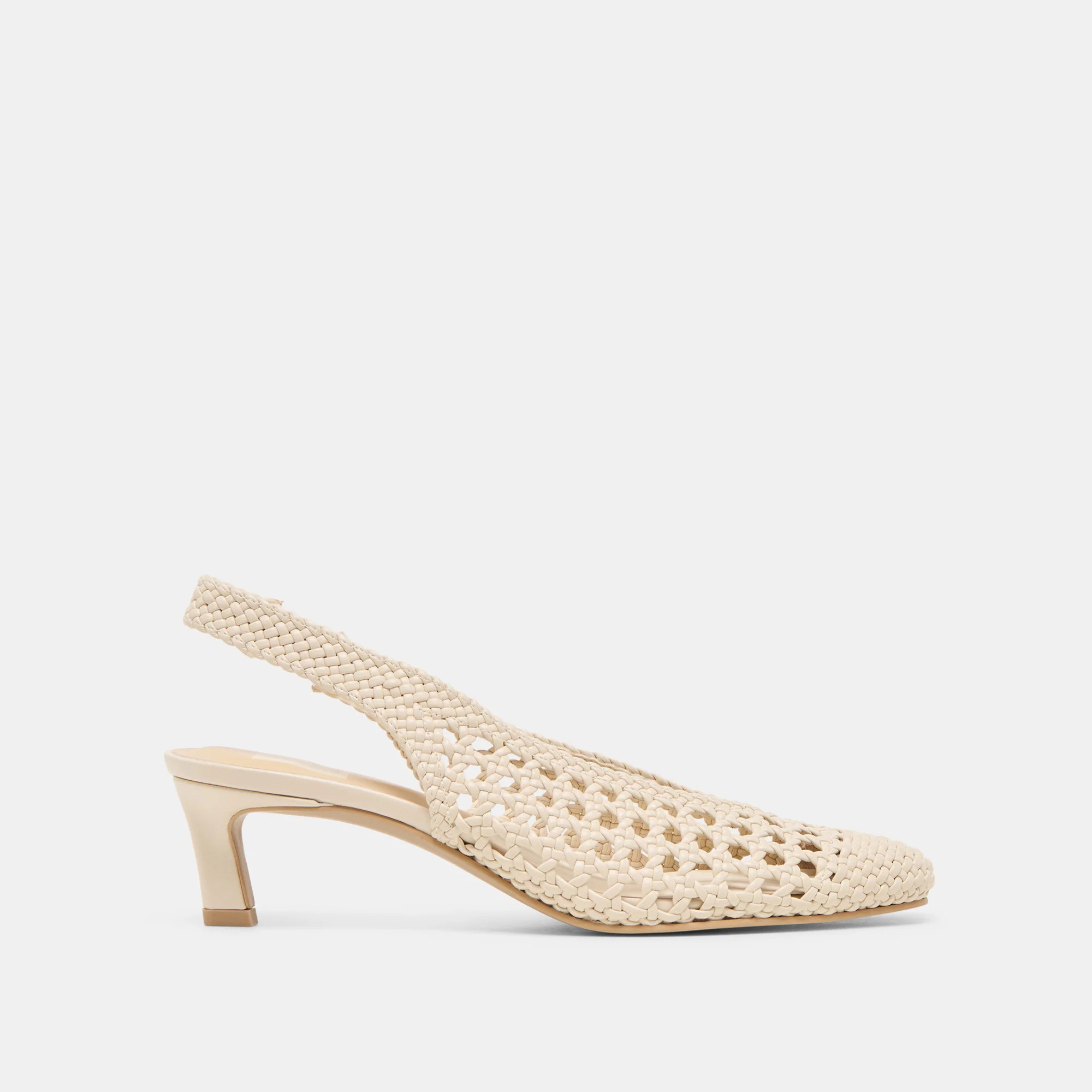 Fawne Creme Woven Stella Heels | Dolce Vita | DolceVita.com