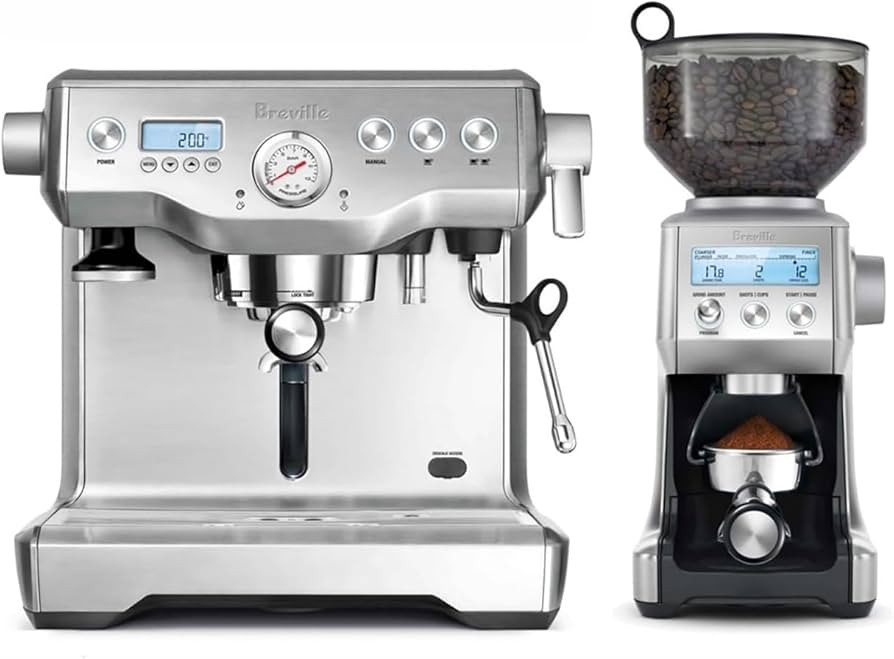 Breville Dynamic Duo Dual Boiler Espresso Machine and Smart Grinder Pro Package, Stainless Steel ... | Amazon (US)